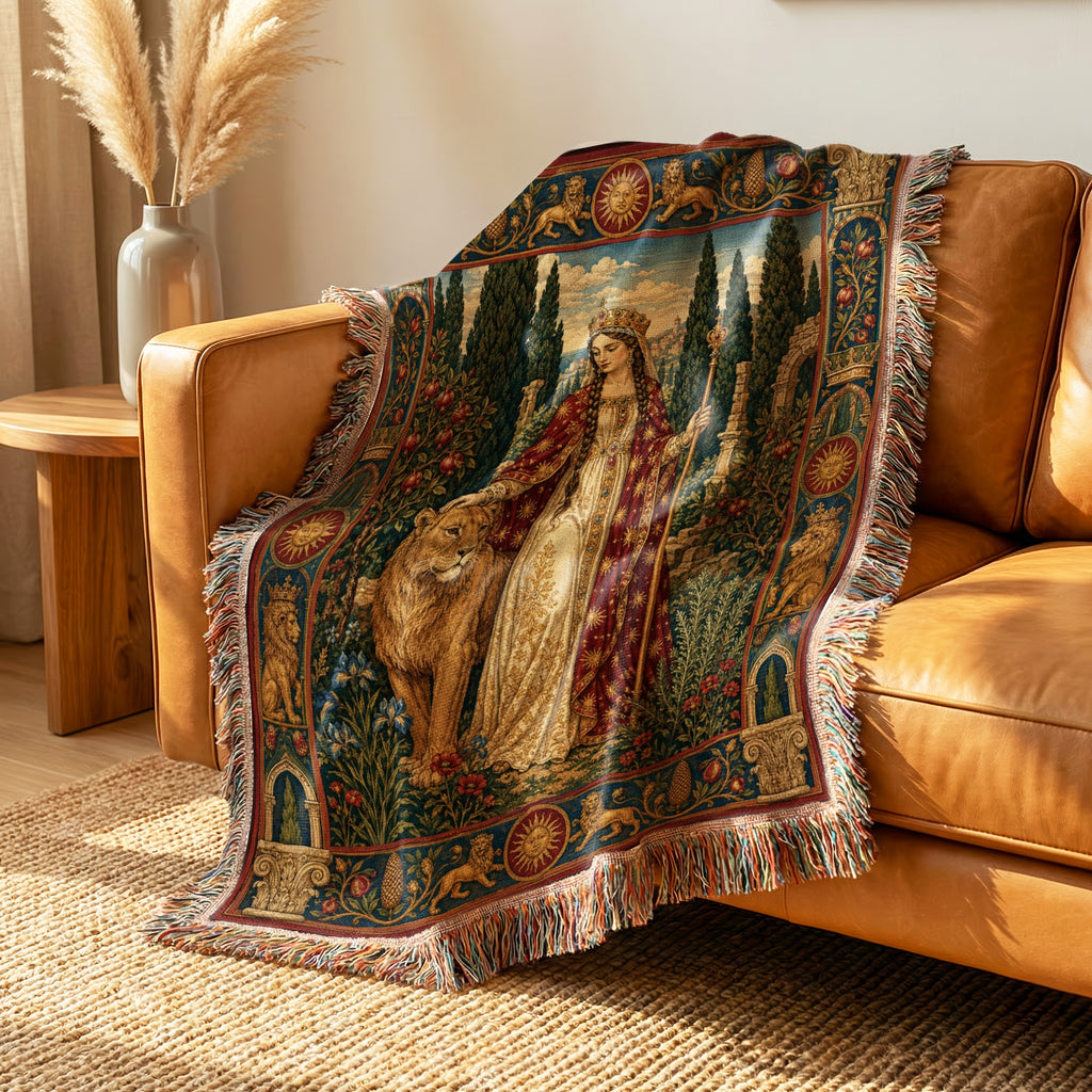 The Lion Queen’s Garden Blanket