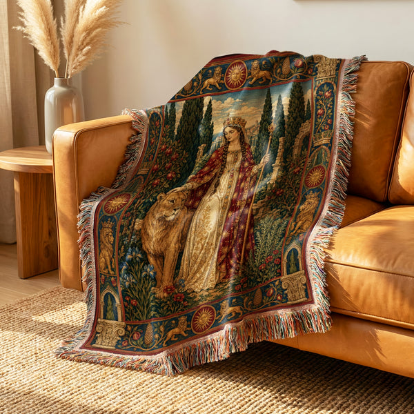 The Lion Queen’s Garden Blanket