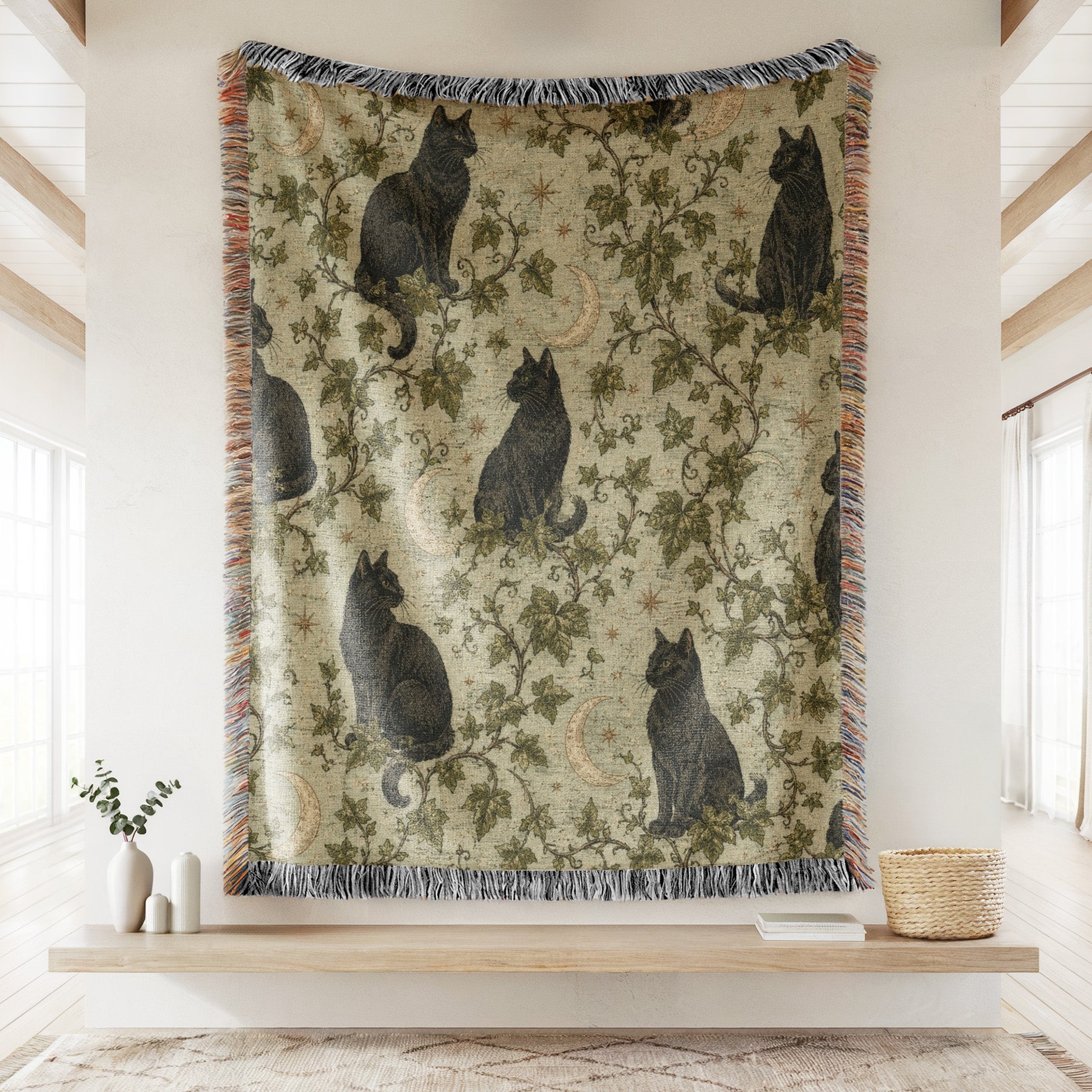 Black Cat & Moonvine Blanket Secondary image