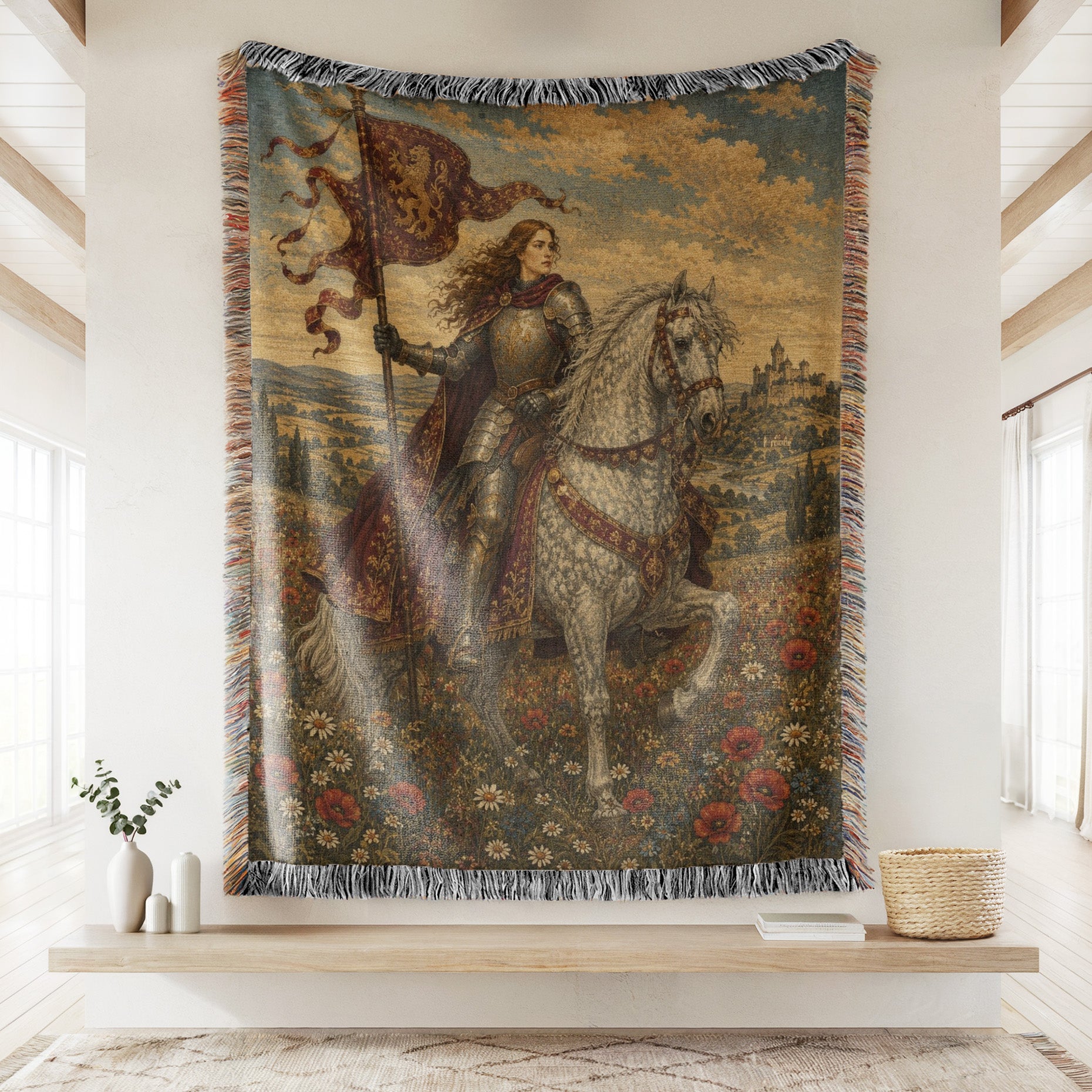 The Lady of the Lion Banner Blanket Secondary image