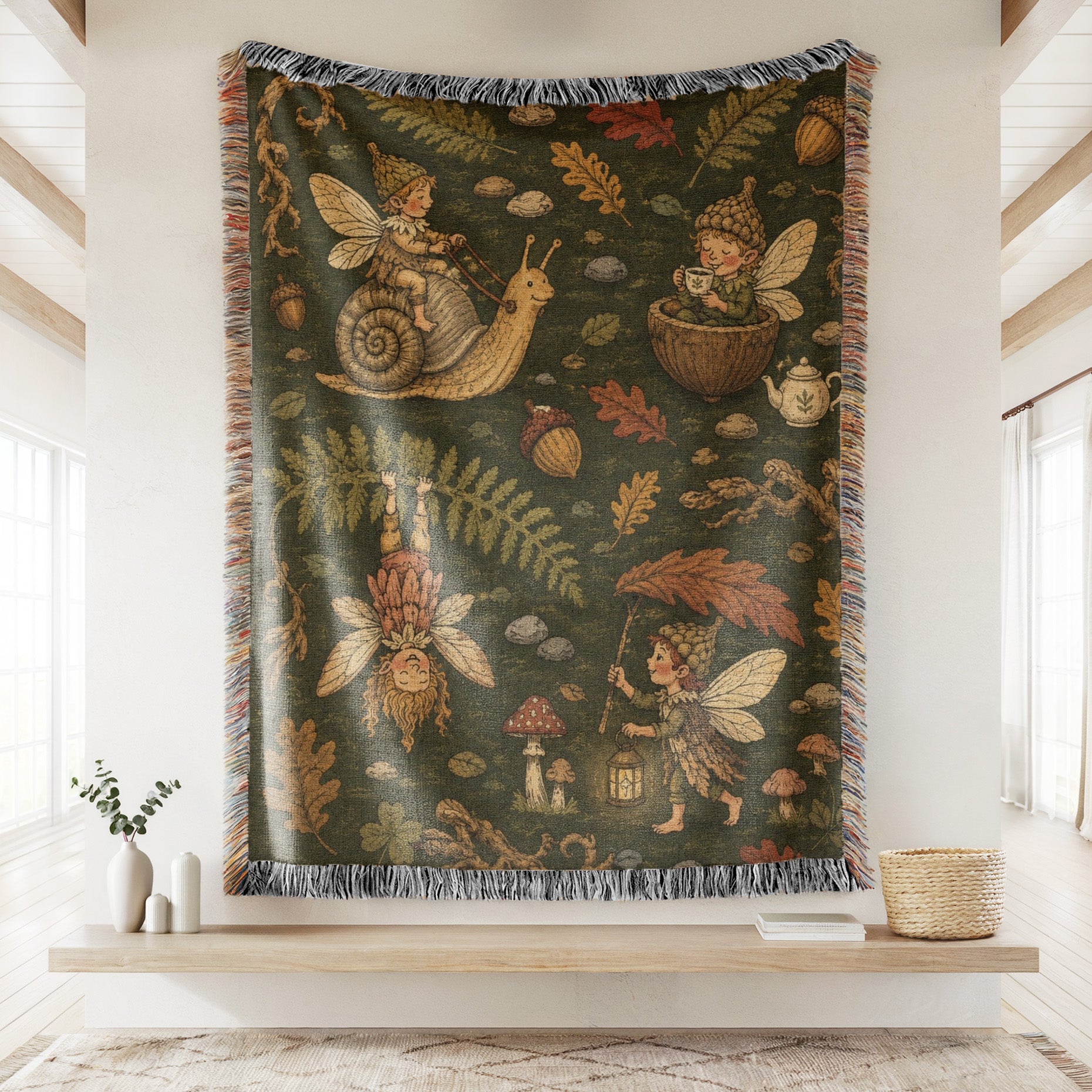 Acorn Woodland Fairies Blanket Secondary image