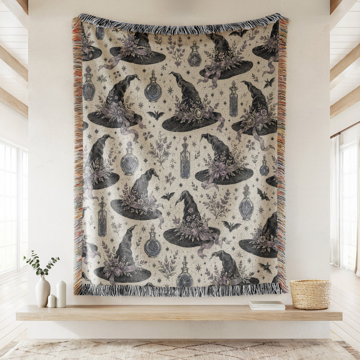 Witch's Hat & Potion Garden Blanket