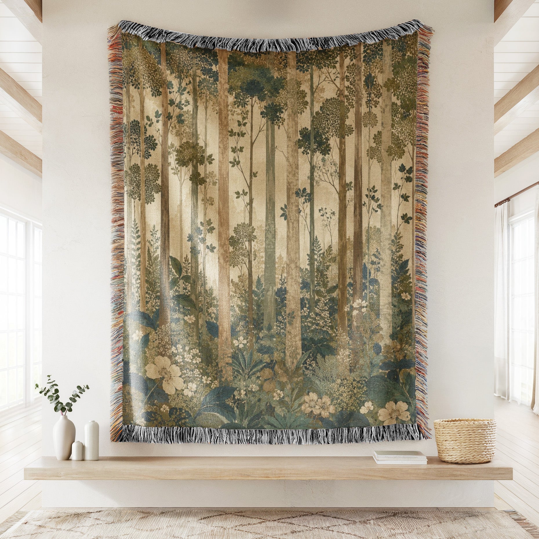 The Quiet Birchwood Blanket Secondary image