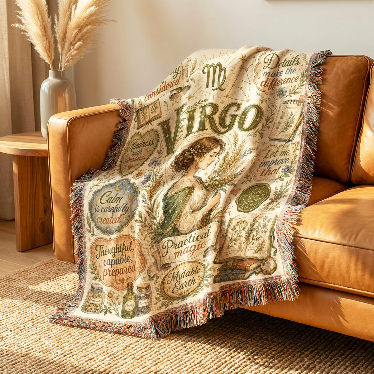Virgo – Practical Magic Zodiac Blanket
