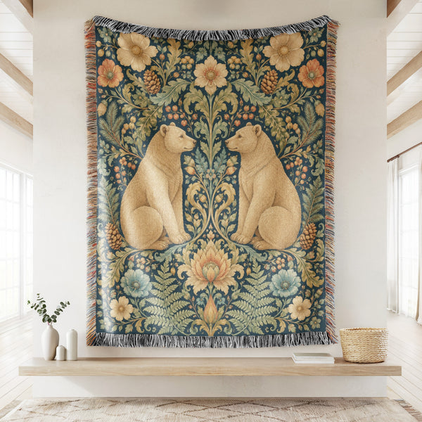 Ornate Bear Garden Blanket