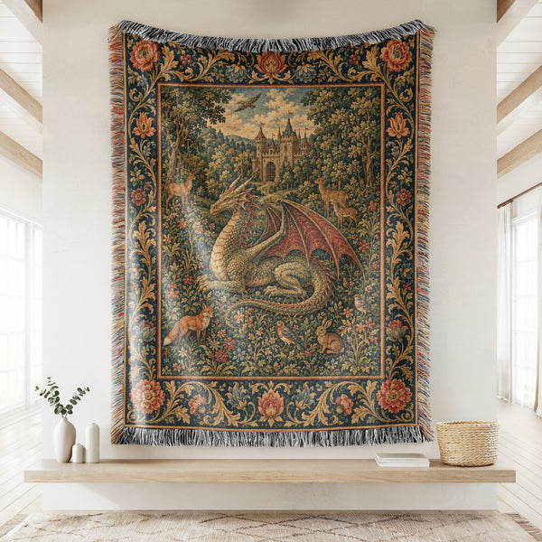 The Castle Garden Dragon Blanket