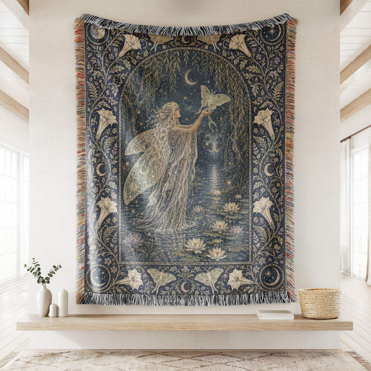 The Moonlit Lily Pond Fairy