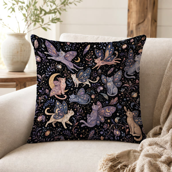 Moonwing Cats – Celestial Fairy Cat Pillow