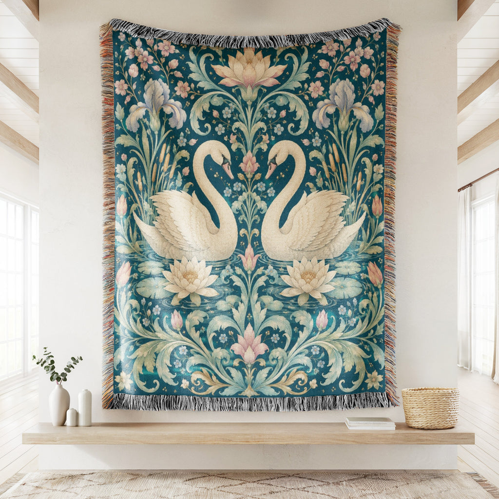 Swan Water Garden Blanket