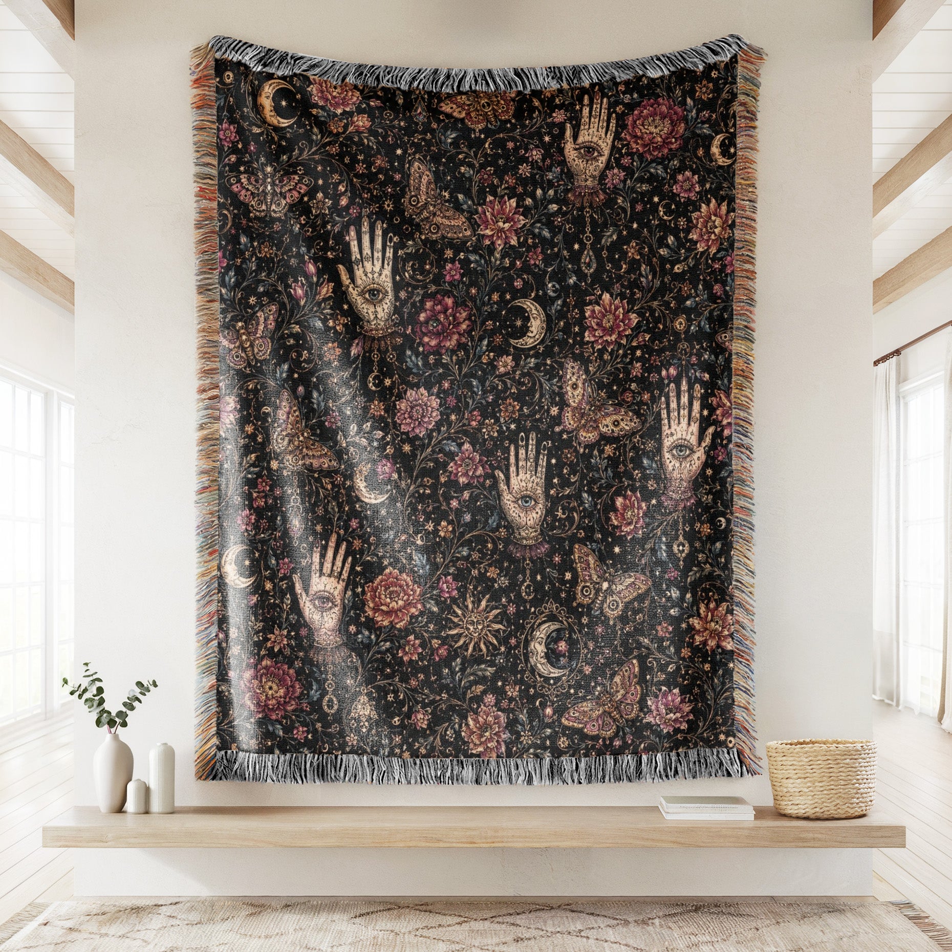 Palmistry Moon Garden Blanket Secondary image