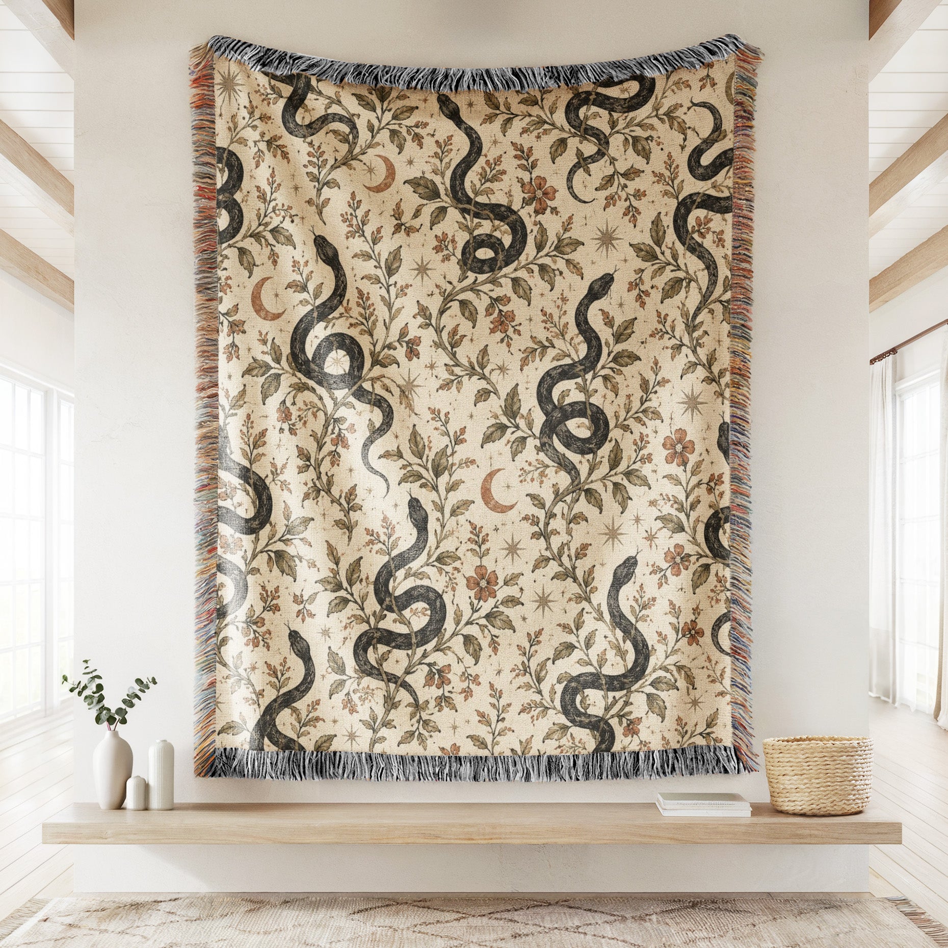 Serpents of the Moon Garden Blanket Secondary image