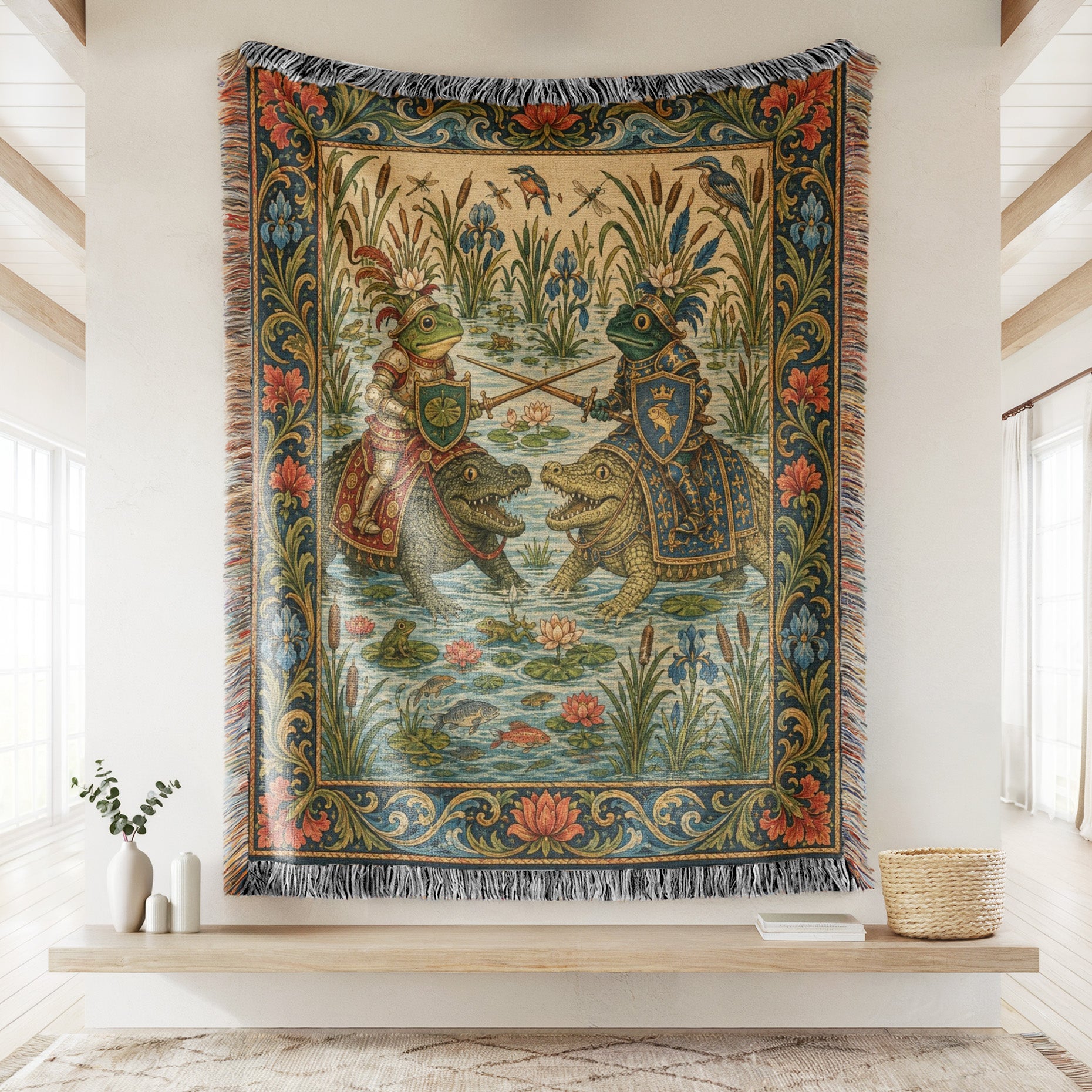 The Frog Knights of the Lily Marsh Blanket Secondary image