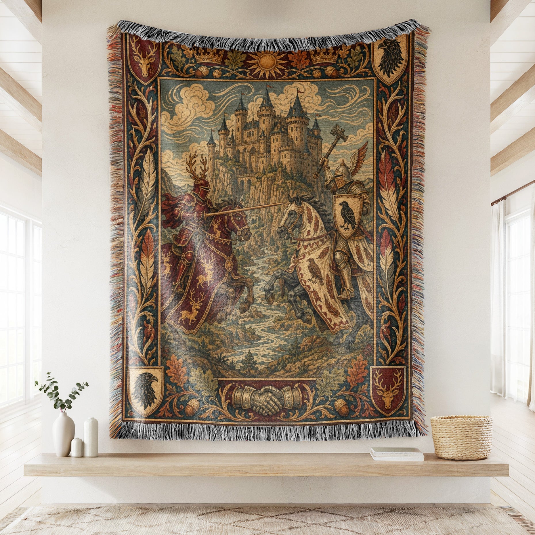 The Raven & Stag Knights Blanket Secondary image