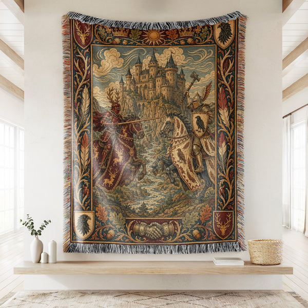 The Raven & Stag Knights Blanket