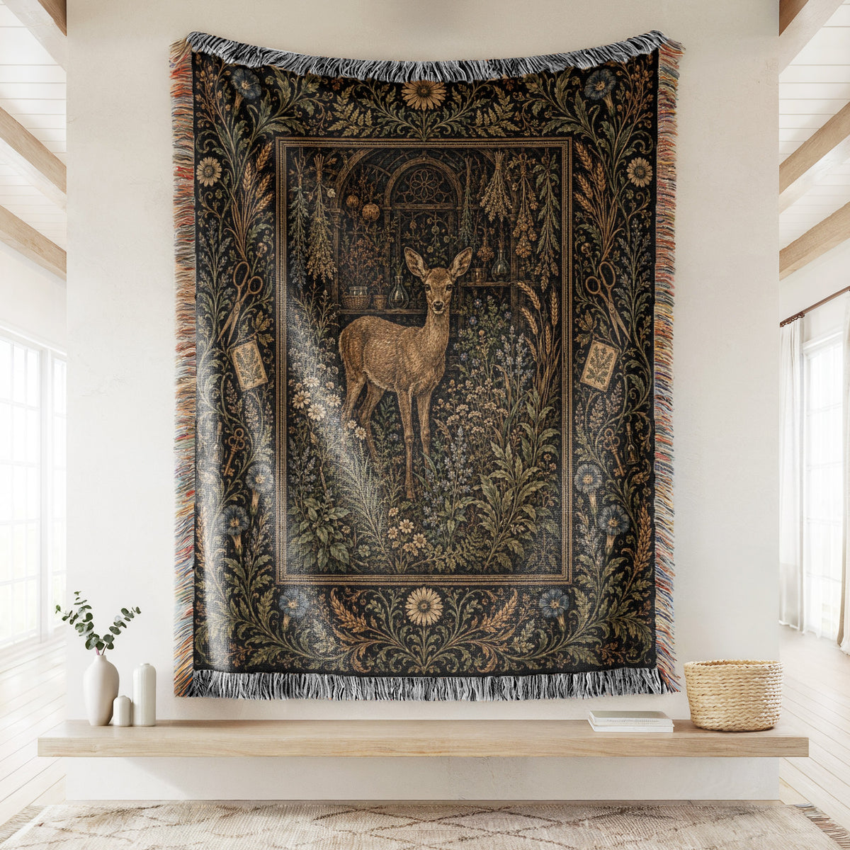 Virgo Herbal Garden Zodiac Blanket