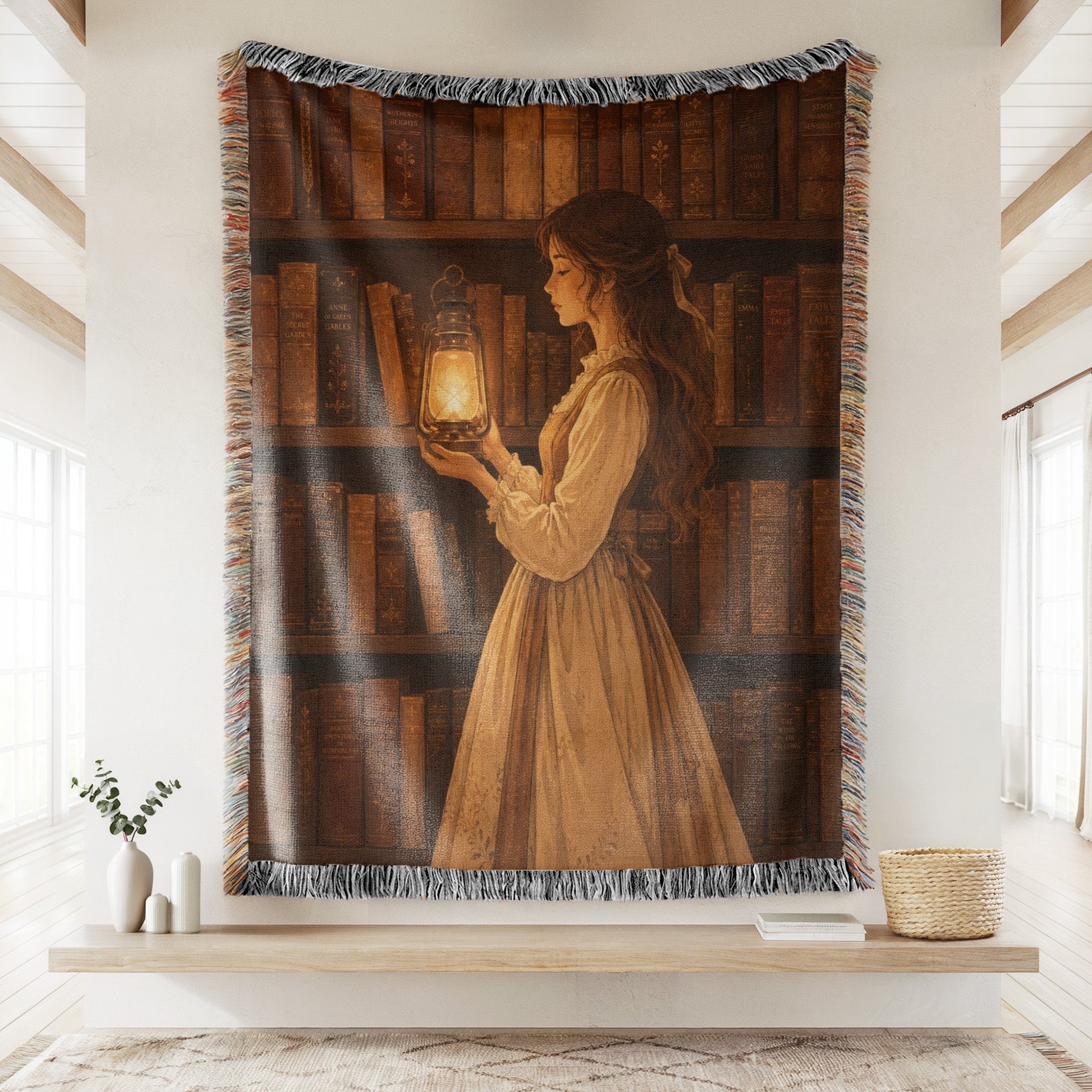 The Lantern Keeper's Library Blanket Secondary image
