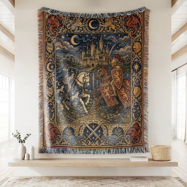 The Moonlit Tournament of Two Houses Blanket