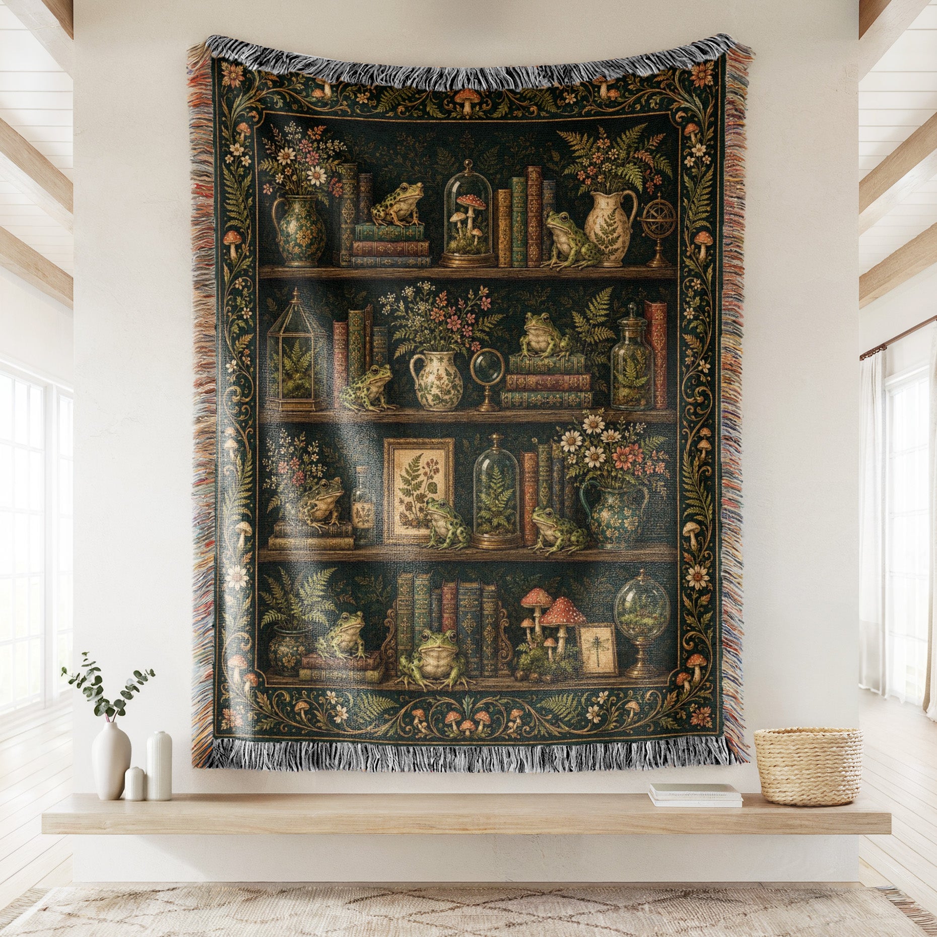 Enchanted Frog Library Blanket Secondary image