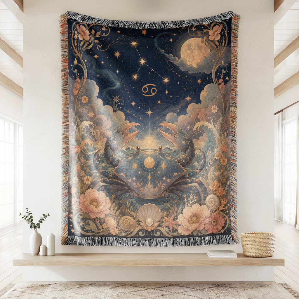 Cancer Moonlit Crab Blanket