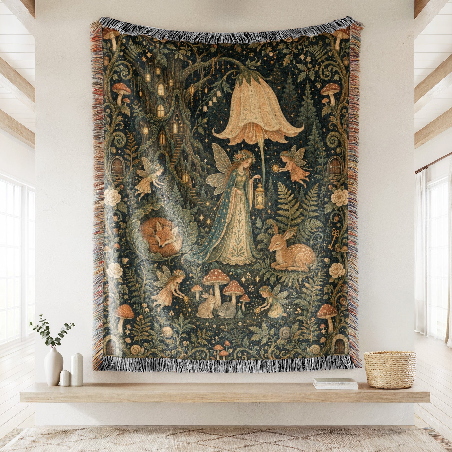 Bellflower Woodland Fairy Blanket Secondary image