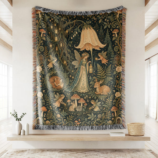 Bellflower Woodland Fairy Blanket