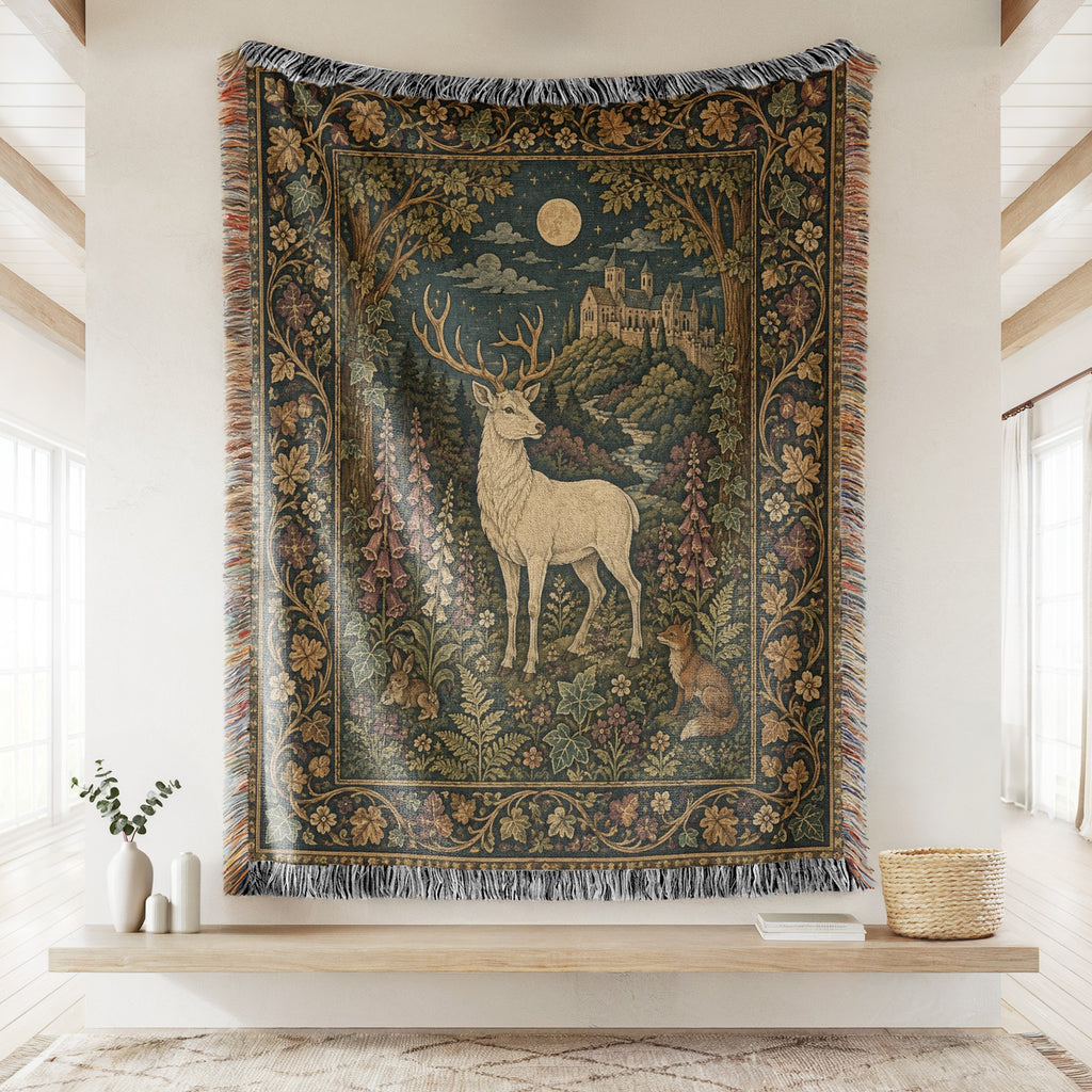 The White Stag Beneath the Moon Blanket