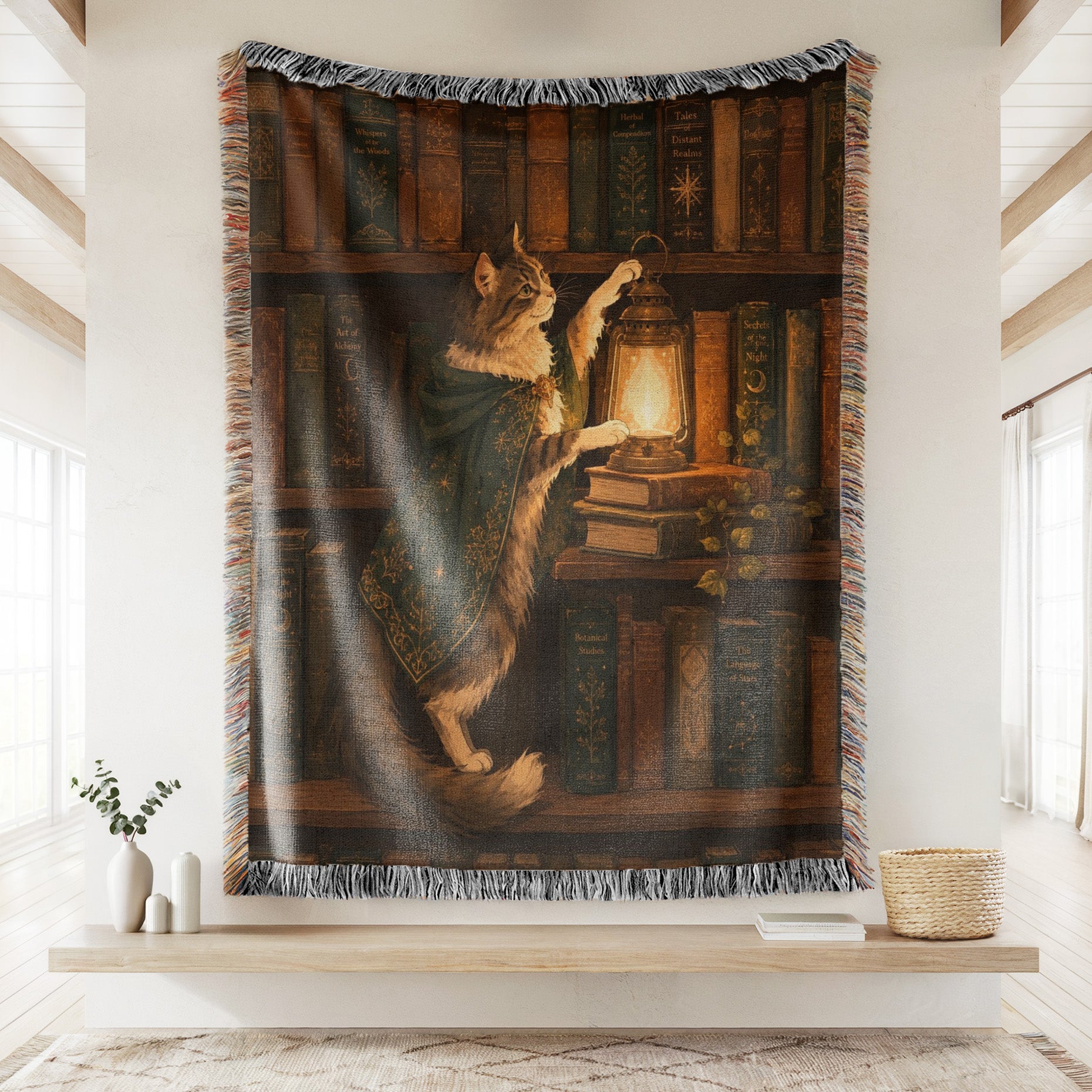 The Lantern Cat Librarian Blanket Secondary image