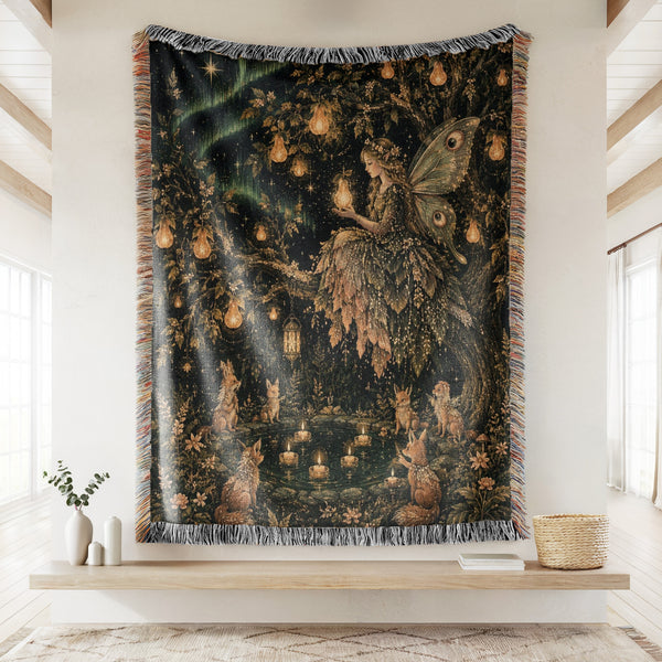 Lantern Tree Fairy Blanket