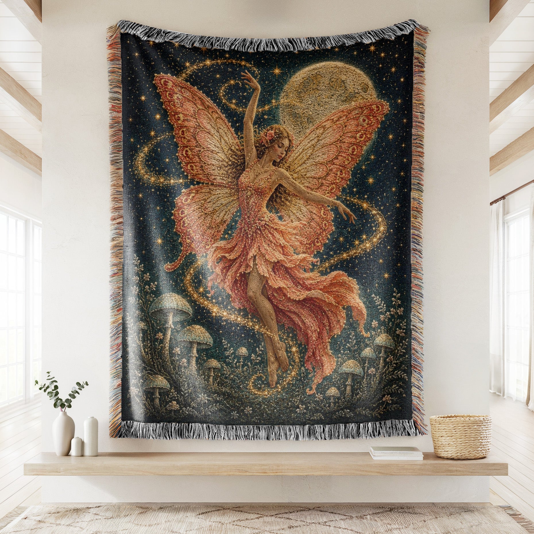 Moonlit Coral Fairy Blanket Secondary image