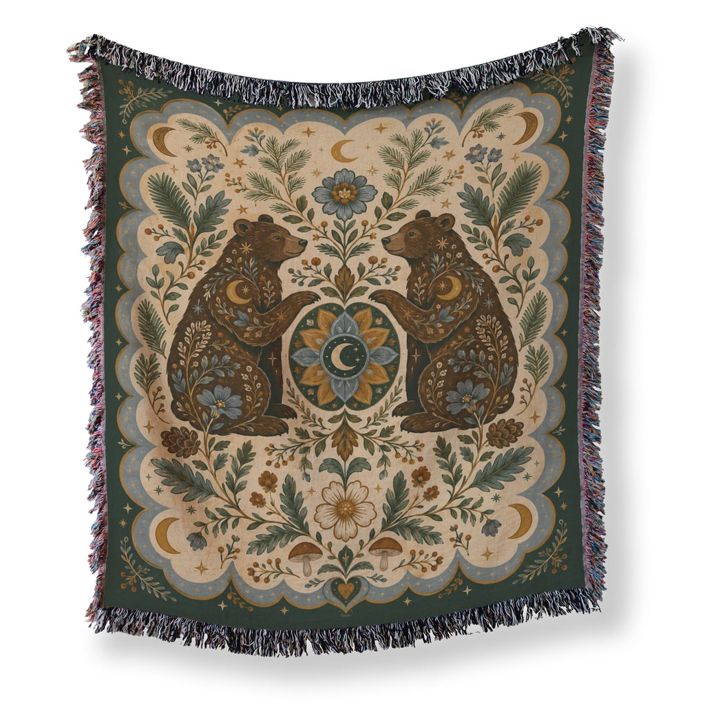 Celestial Bear Garden Blanket