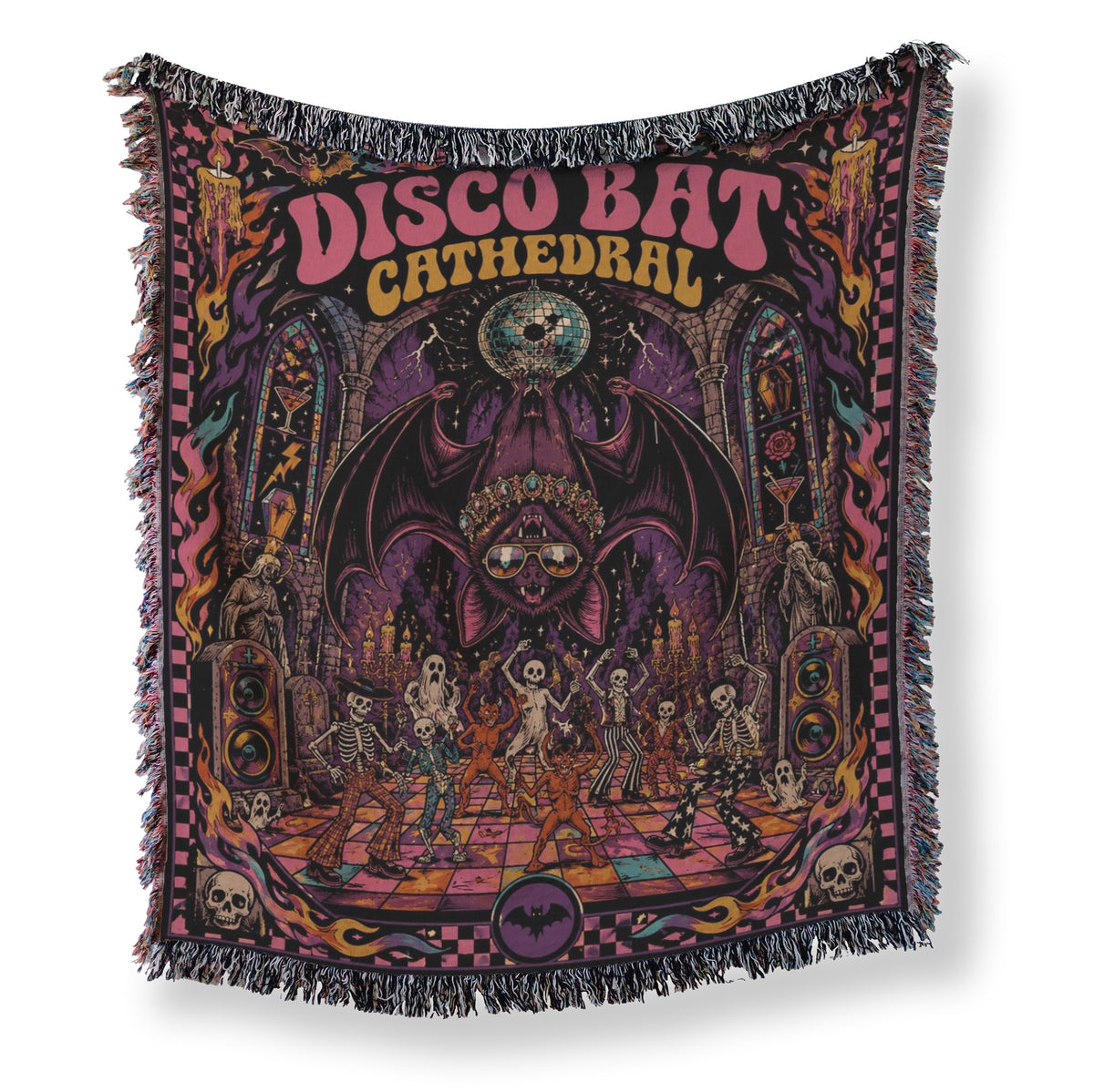 Disco Bat Cathedral Blanket Main image
