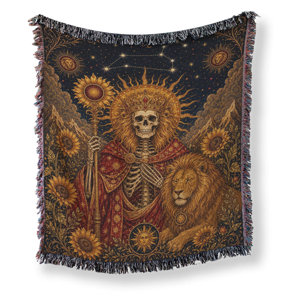Leo Sun Crown – Gothic Zodiac Blanket