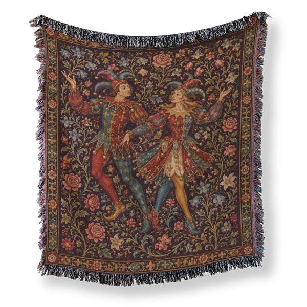 The Jesters of the Rose Court Blanket