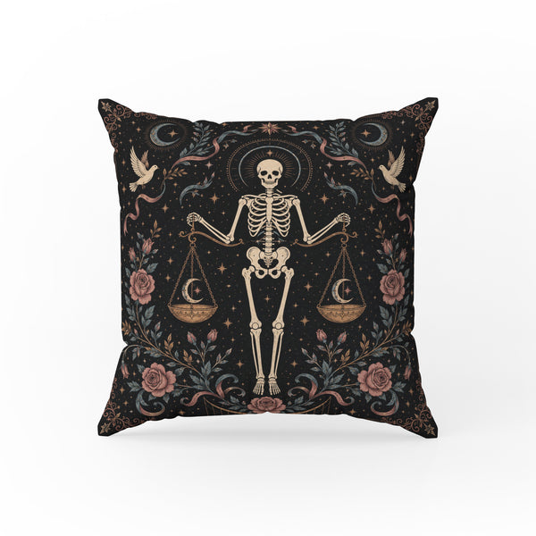 The Celestial Scales – Libra Gothic Zodiac Pillow
